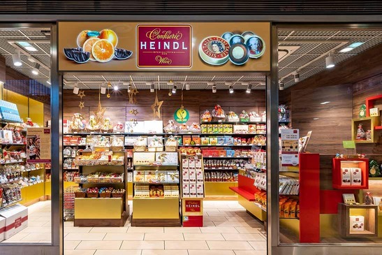 © ÖBB/Michael Fritscher Confiserie Heindl am Wien Westbahnhof