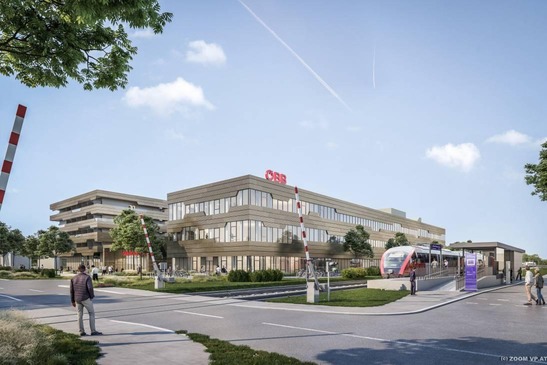 © ÖBB/ZOOMVP_FP Visualisierung Frontansicht Bildungscampus