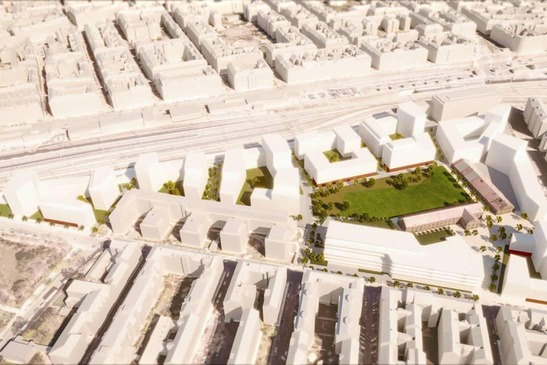 © ÖBB / Superwien Urbanism + DnD Landschaftsplanung / estudioelgozo Visualisierung Projektgebiet