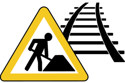 Icon for construction site in yellow