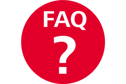 Symbolbild Fragen & Antworten mit Text FAQ und Fragezeichen