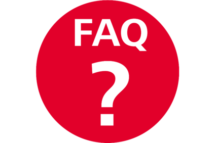 © ÖBB Symbolbild Fragen & Antworten mit Text FAQ und Fragezeichen