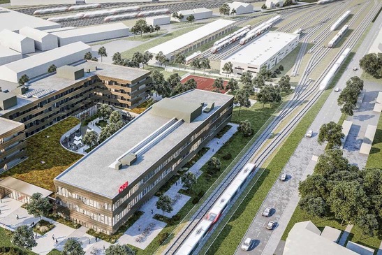 © ÖBB/ZommVp Fp Bildungscampus Ausschnitt Visualisierung Bildungscampus in St. Pölten