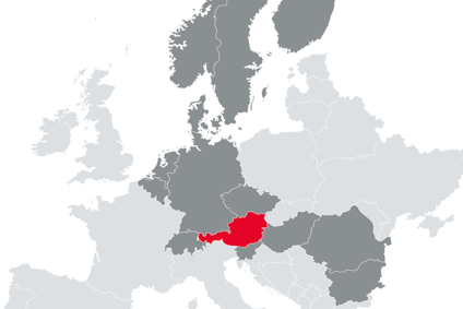 Austria, Belgium, Bulgaria, Czech Republic, Denmark, Finland, Lichtenstein, Germany, Hungary, Norway, Romania, Slovenia, Sweden, Switzerland, The Netherlands - Map of Europe with countries where the railpower box is used