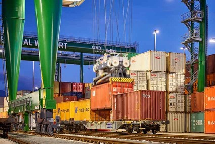 © ÖBB/Lukas Hämmerle Container handling in Wolfurt