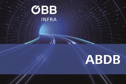 © ÖBB/envfx/adobe.stock.com Teaserbild, Tunnel mit Schienenstrang und Text ABDB<br/><br/>