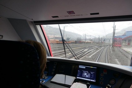 View from a locomotive