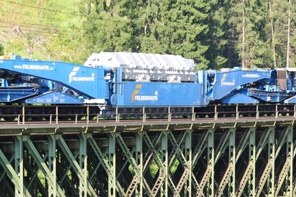 Transformer transport crossing a bridge