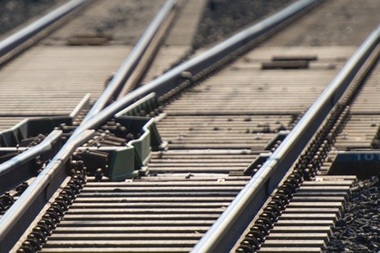 Rail switch - close-up view