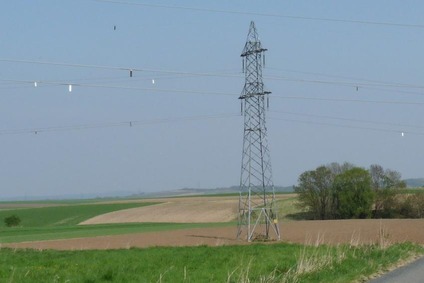 View of a traction current line