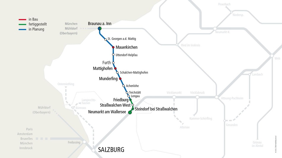 Karte Mattigtalbahn