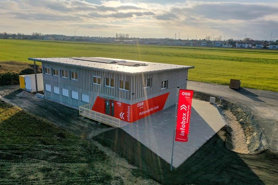 © ÖBB/Florian Frey Blick auf die Infobox Ebreichsdorf