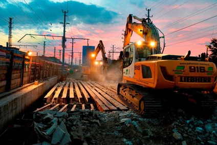 © ÖBB/Robert Deopito Abtrag der Brücke und Gleisarbeiten