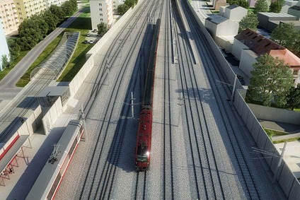 Visualisierung der zukünftigen Gleisanlagen