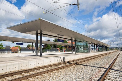 © ÖBB/Philipp Resch Blick auf die neuen barrierefreien Bahnsteige in Schärding