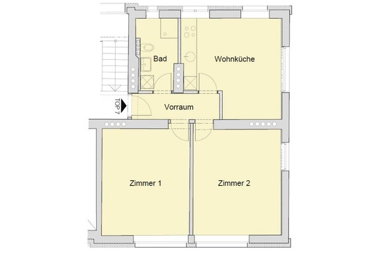 © ÖBB / U1 Architektur Grundriss Top 7, Bahnhofstraße 11