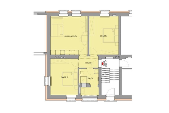 © ÖBB/Architekt Melichar Grundriss Karwendelstraße 11, Top 242