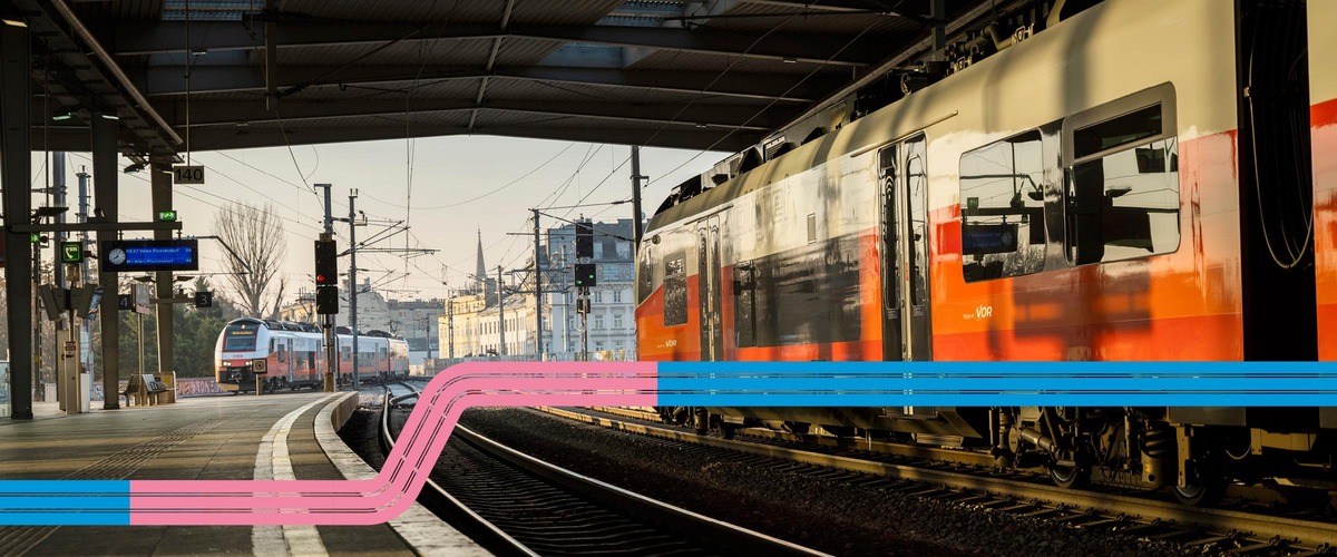 © ÖBB/Why/Peter Burgstaller Zug am Bahnhof Praterstern