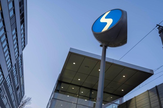 S-Bahn sign at station