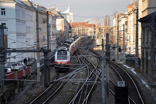 Rail infrastructure in Vienna