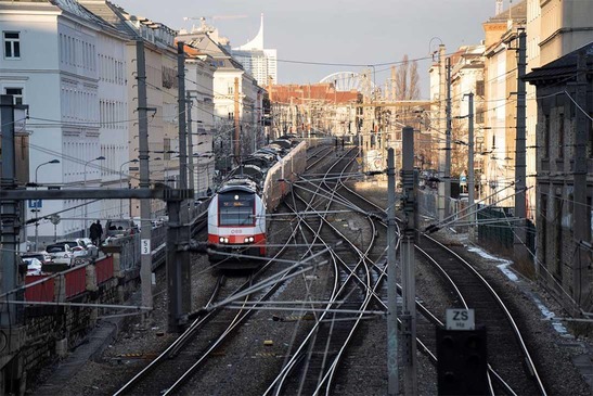 © ÖBB/Peter Burgstaller Schieneninfrastruktur in Wien