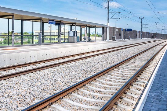 © ÖBB/Michael Fritscher Gleise Bahnhof Hennersdorf Norwestbahn
