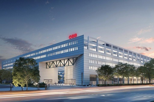 Gebäude des Business Competence Centers der ÖBB zu sehen