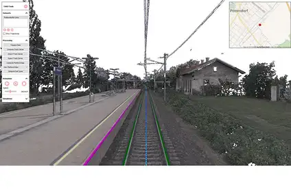 Automatische Detektion Gleismitte, Schienentyp und Bahnsteigkante auf 3D Mobile Mapping Daten