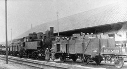 Panzerzüge am Bahnhof Floridsdorf