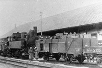 Panzerzüge am Bahnhof Floridsdorf