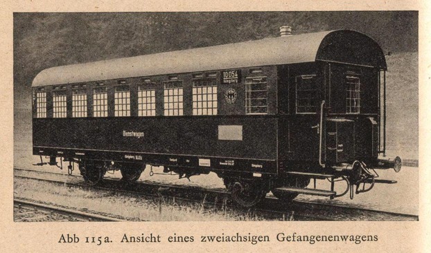 Zweiachsiger Gefangenenwagen