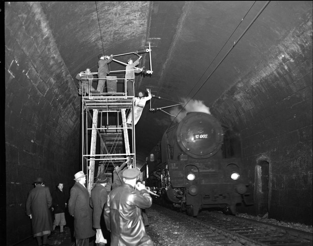 Bau der Eisenbahn-Weststrecke