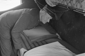 Schlafwagen in der Nachtbahn im Jahr 1948