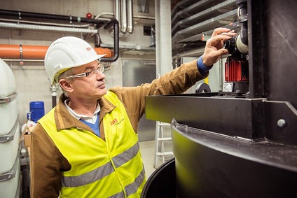 Älterer Mitarbeiter bei der Arbeit
