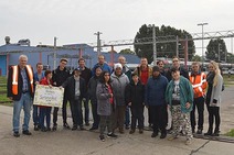 Gruppenfoto mit den Besuchern