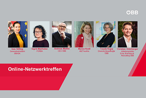 CEO Andreas Matthä, Ines Stilling, Generalsekretärin im Sozialministerium und Initiatorin des Projekts TRAPEZ.Transparente Pensionszukunft, Ingrid Mairhuber, Mitautorin und Forscherin im Teilprojekt TRAPEZ.Analyse sowie Marion Koidl (ABZ*AUSTRIA)