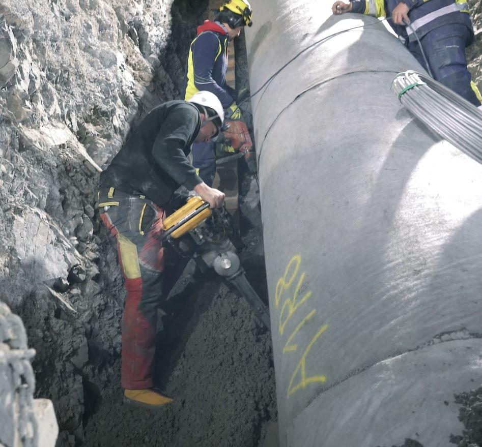 Neues Stahldruckrohr