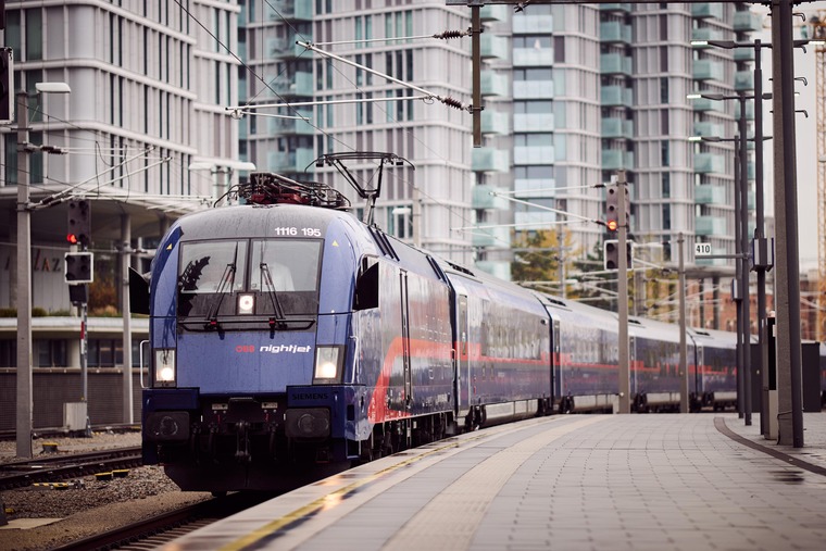 Nightjet fährt in Wien ein