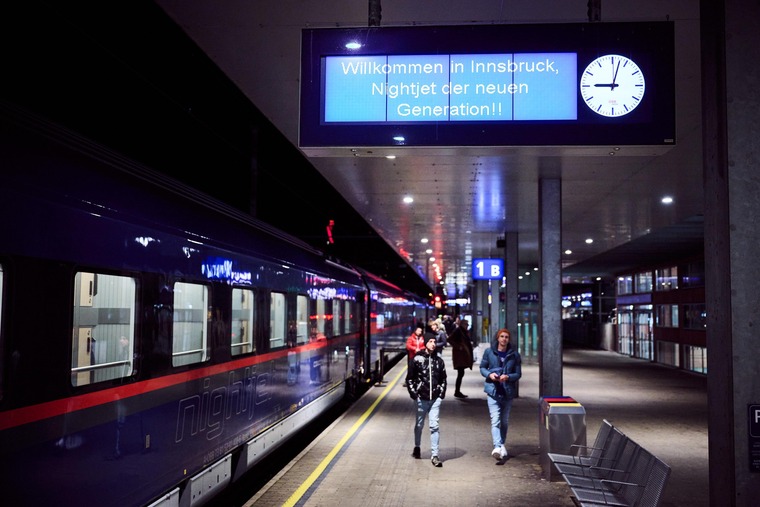 Willkommen in Innsbruck Nightjet New Gen