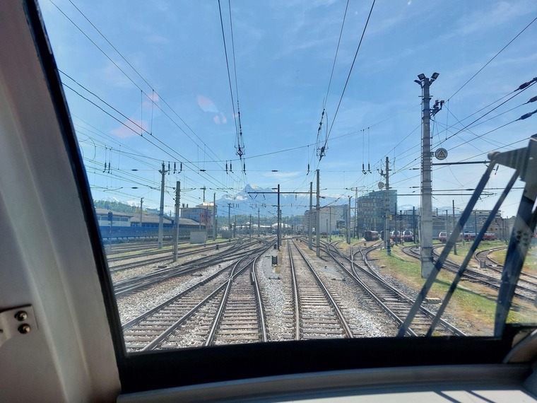 Die Aussicht von Joels Arbeitsplatz