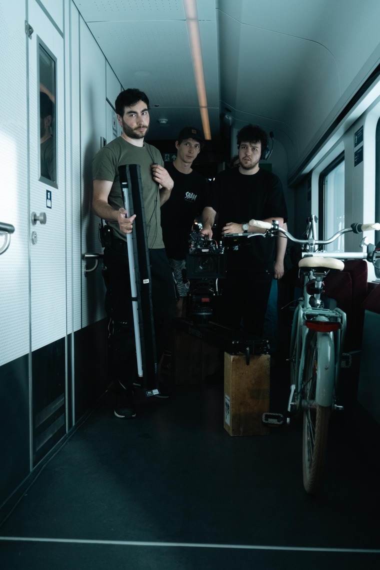 Filmteam im Nightjet