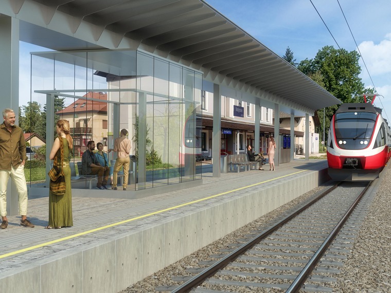 Visualisierung Bahnhof Mattighofen 