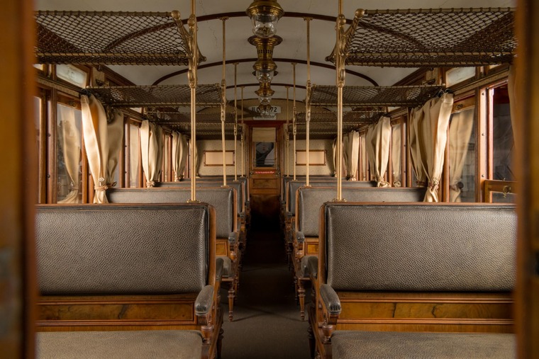 Wiener Dampf-Stadtbahn Innenaufnahme