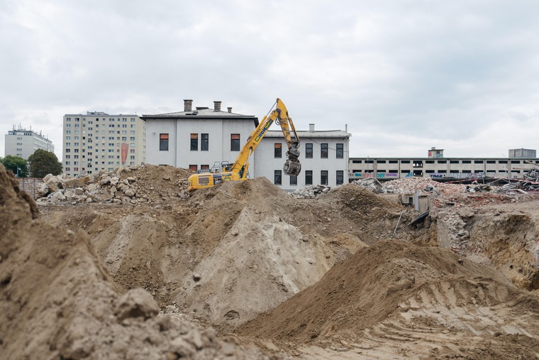 Bagger am Nordwestbahnhof