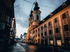 Altstadt Linz bei Dämmerung