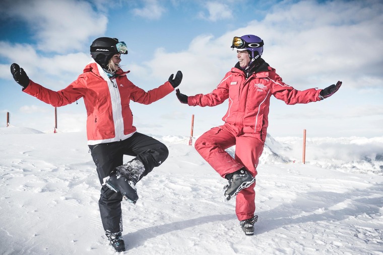 Yoga mal anders, nämlich mitten im Winterparadies.