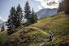 Zum Wandern im Gasteinertal gehört Dorf Gastein. Auf dem Bild sieht man eine Familie beim am Bärenweg.