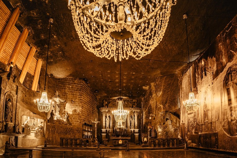 Krakau Sehenswürdigkeiten: Blick in das Wieliczka-Salzbergwerk