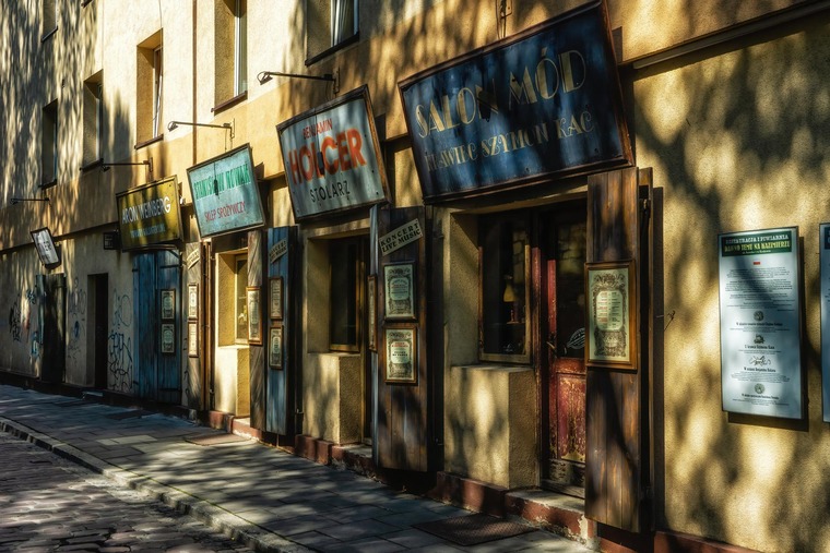 Krakau Sehenswürdigkeiten: Eine Straße im Viertel Kazimierz