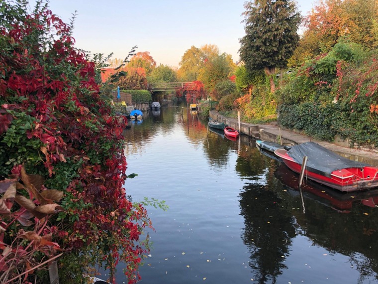 Kanal in Klein-Venedig in Berlin